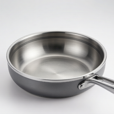 Tri-Ply Steel-Aluminum Skillet